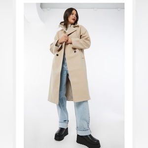 oversized beige / cream coat